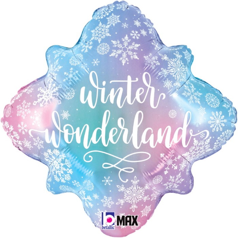 Snowflake Winter Wonderland Balloons - Foil