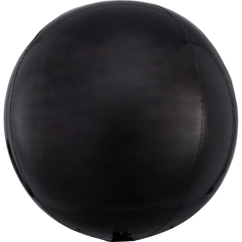 Black Orbz Balloons - 15 inch