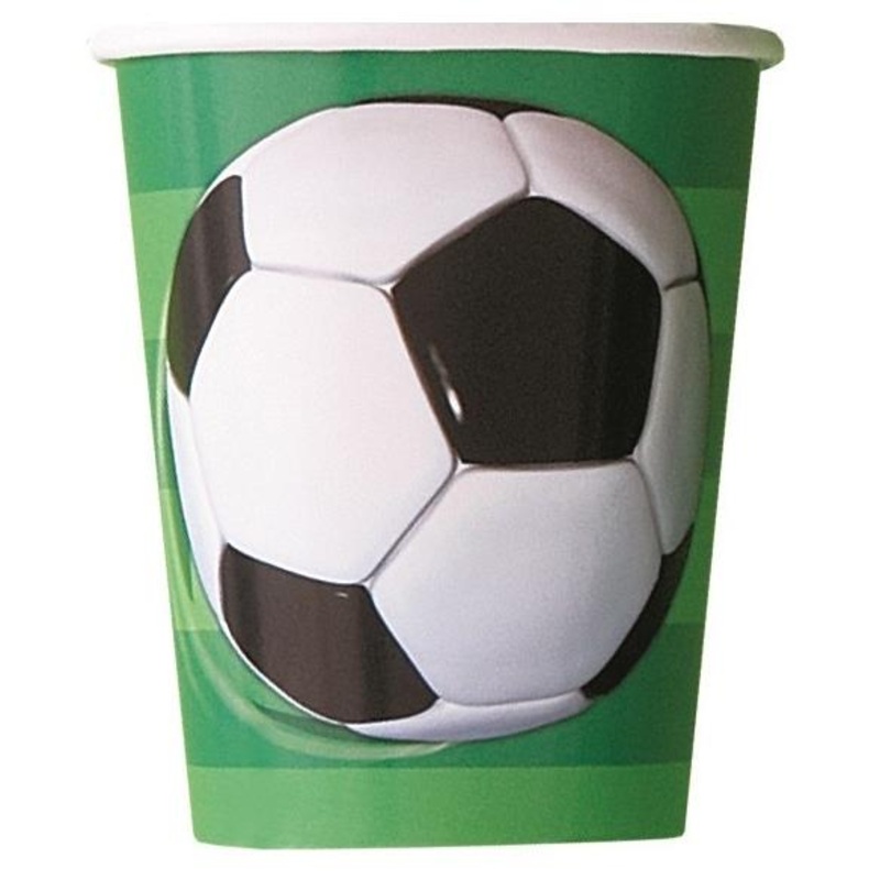 Football Party Cups Pack of 8