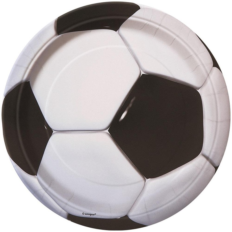 Football Party Plates Pack of 8