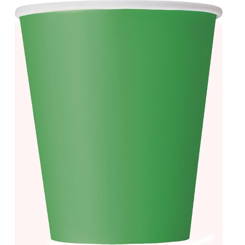 Emerald Green Party Cups Pack of 8