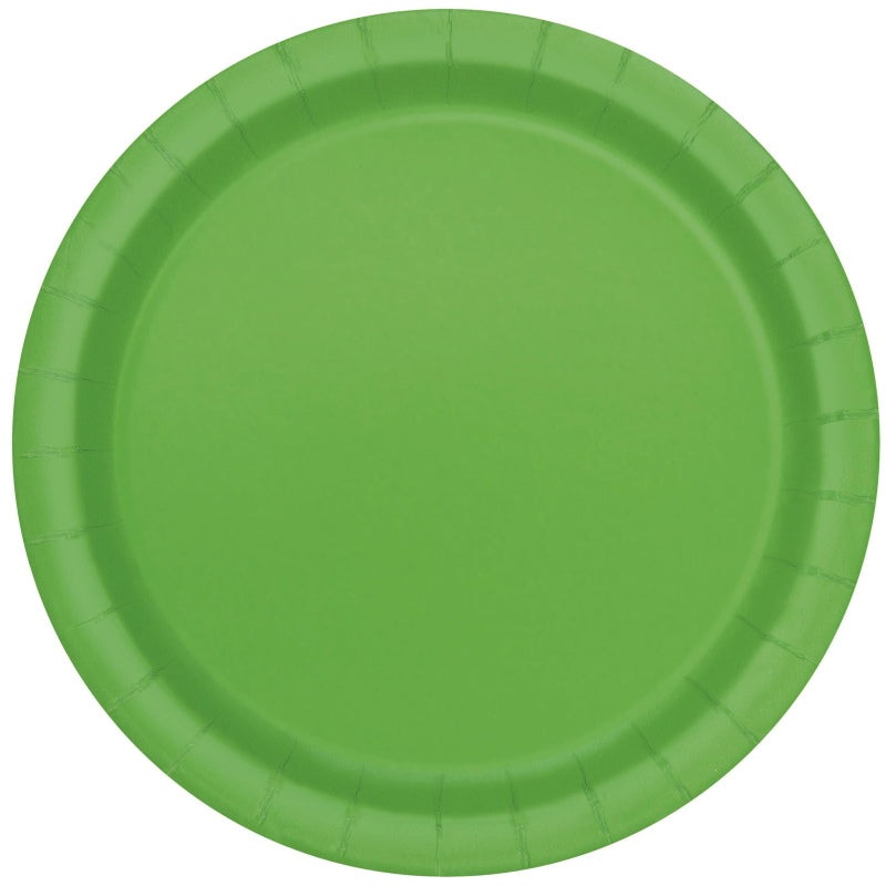 Green Party Cake Plates Pack of 8