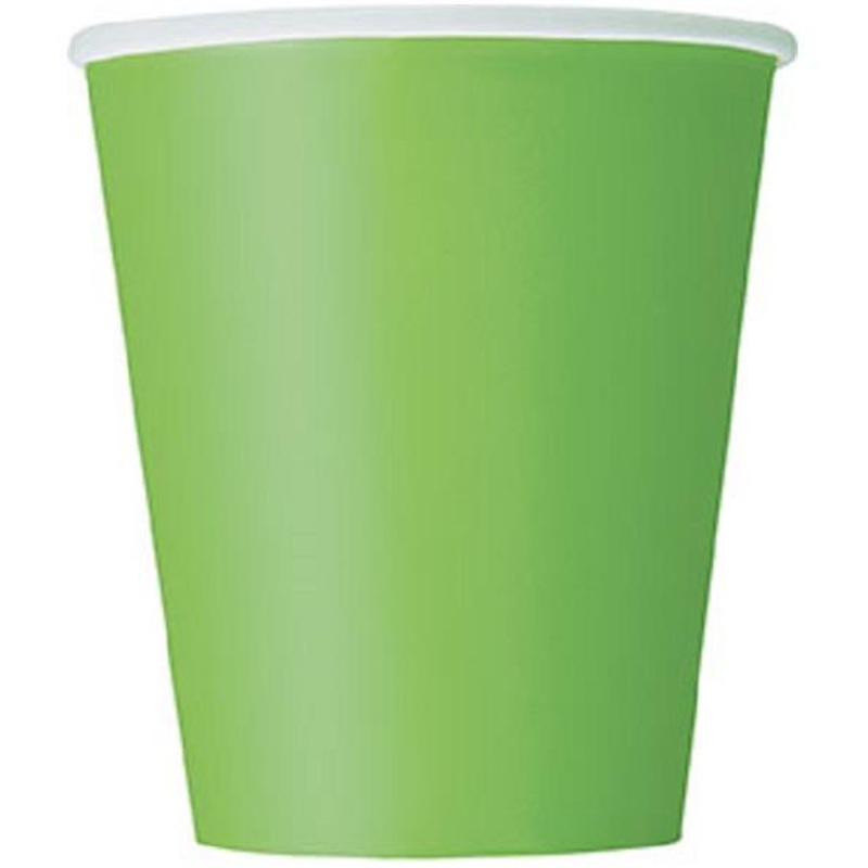 Green Party Cups (Bulk) Pack of 14