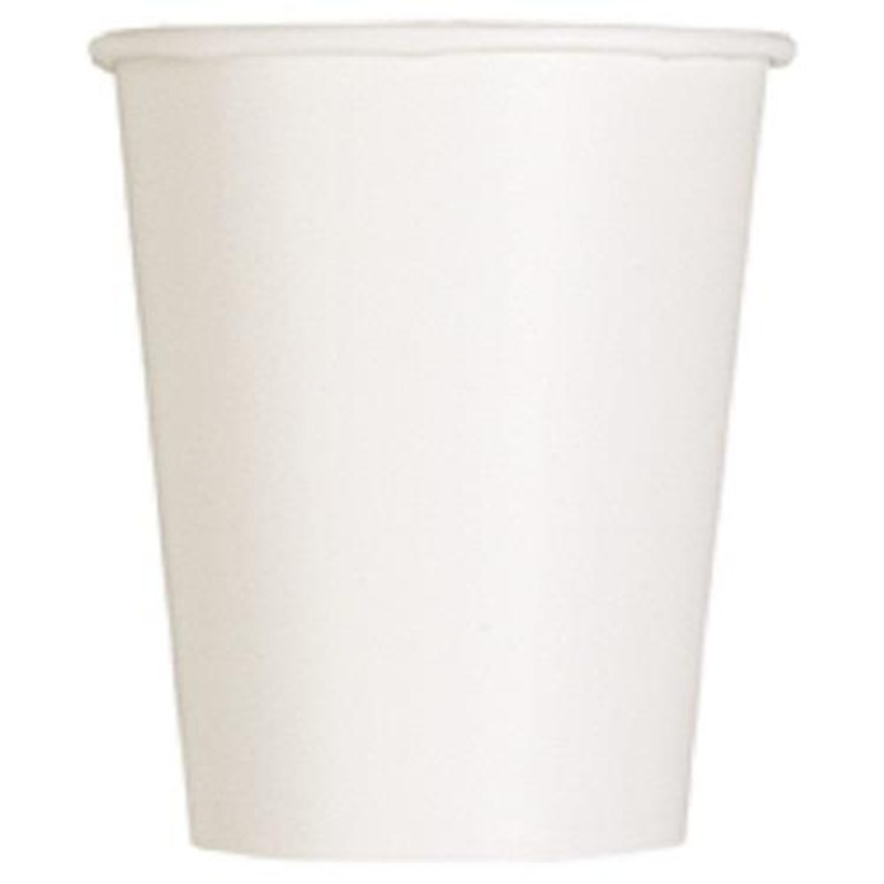 White Paper Cups (Bulk) Pack of 14