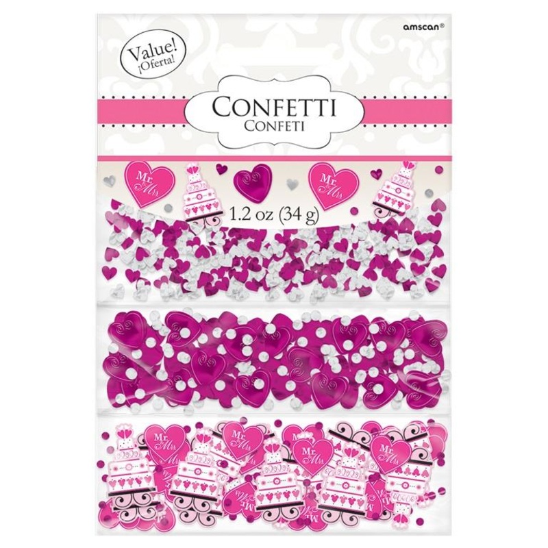 Pink I Do Confetti for Weddings