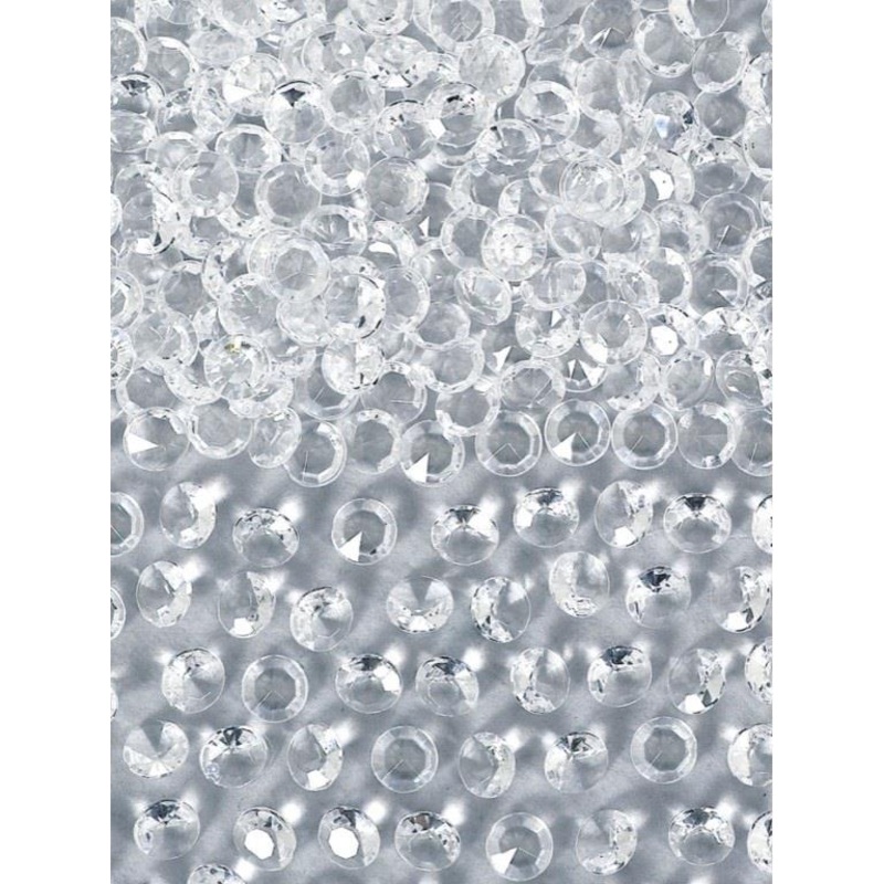 White Clear Gem Wedding Table Confetti | Decoration - Buy Online