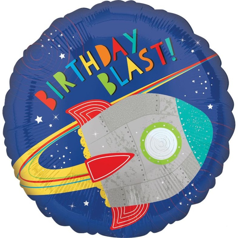 Birthday Blast Space Foil Balloon