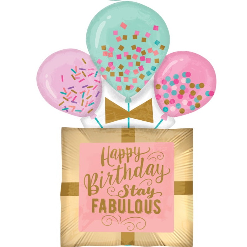 Birthday Gift Shaped Foil Balloon 32 Inches
