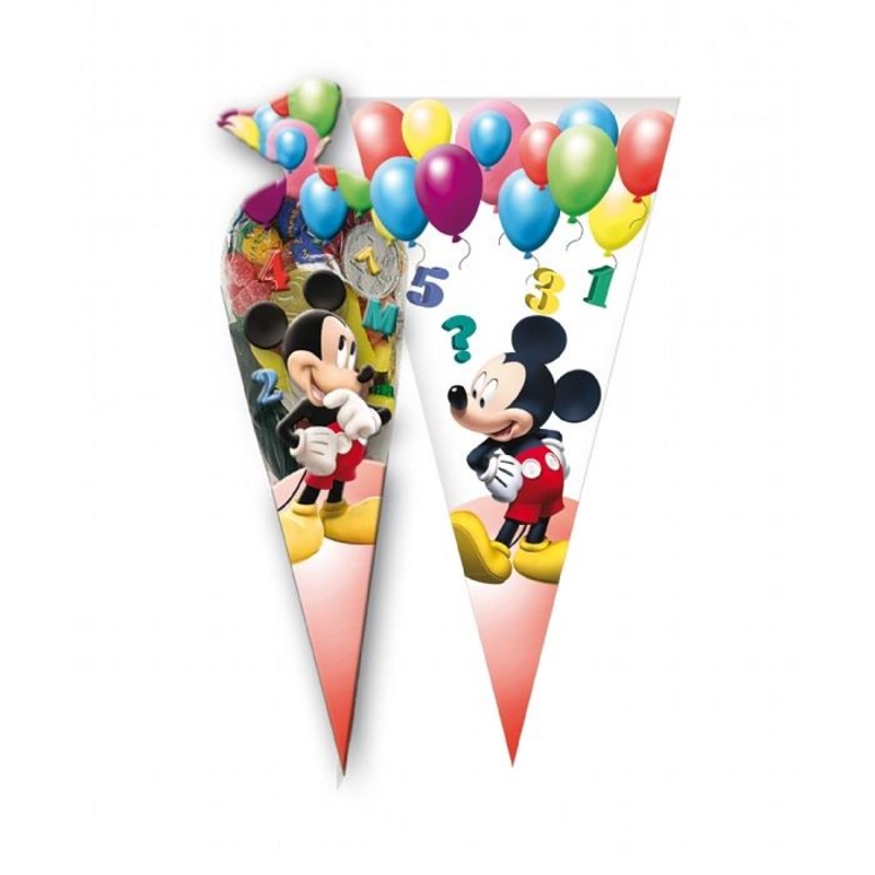 Mickey Mouse Party Sweet Cones | Cello Loot Favour Bags Pack of 6