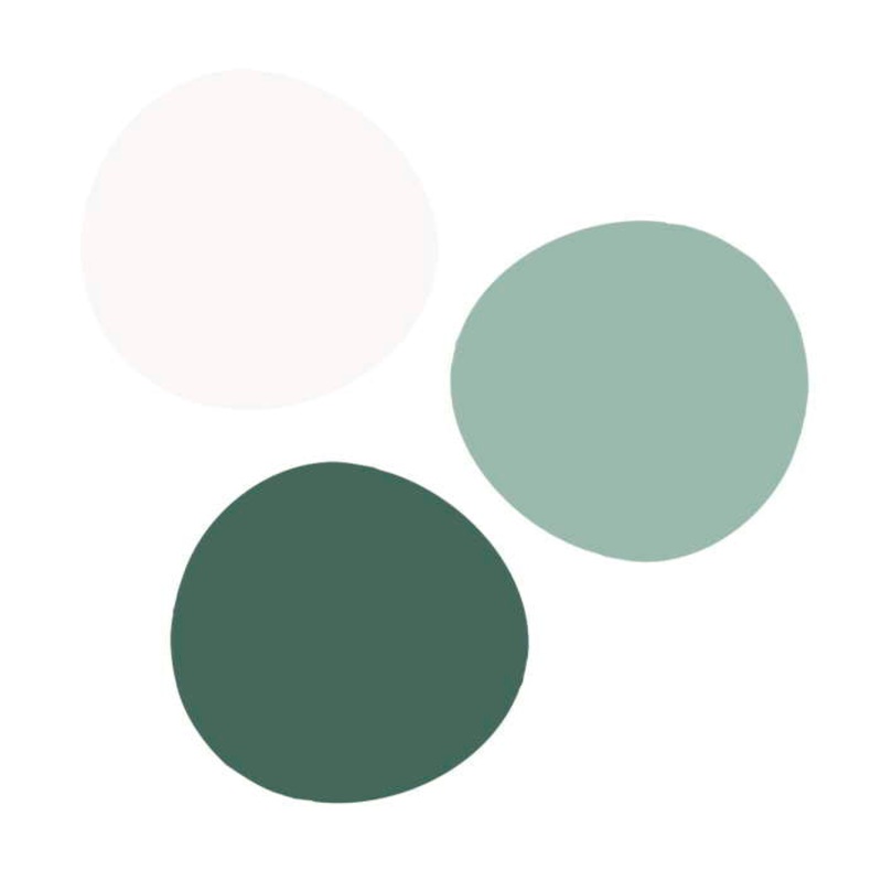 Botanical Confetti Green and White Paper Pack of 36
