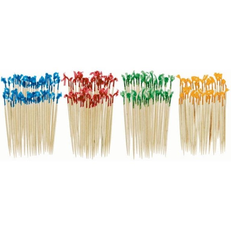 Frill Picks Mixed Colours Pack of 50