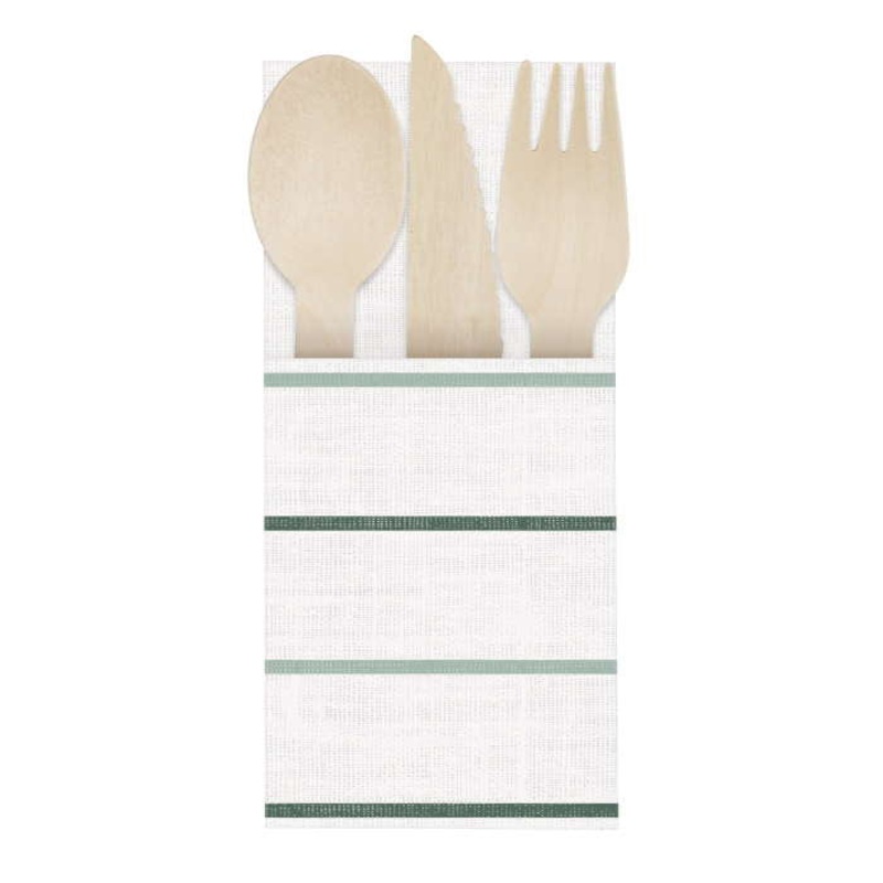 Paper Cutlery Holder Botanical Pack of 4