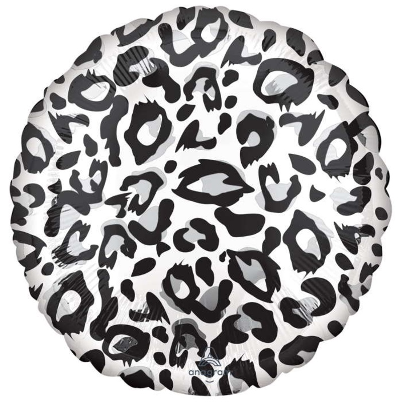Snow Leopard Print Balloons Foil