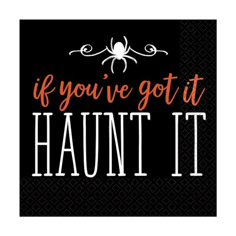 Haunt It Halloween Napkins (Beverage) Pack of 16