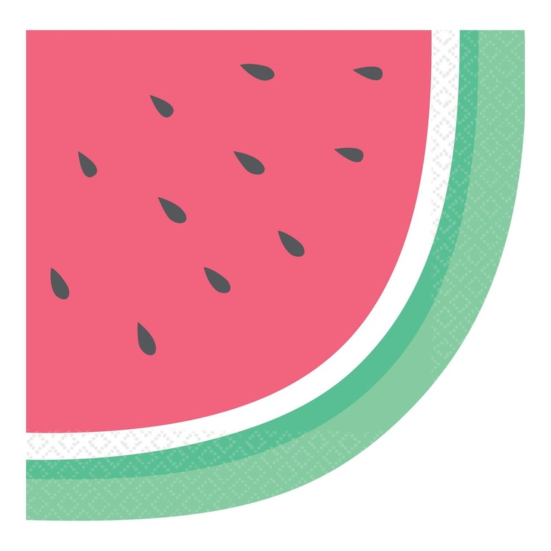 Just Chillin Watermelon 33cm Napkins | Serviettes Pack of 16