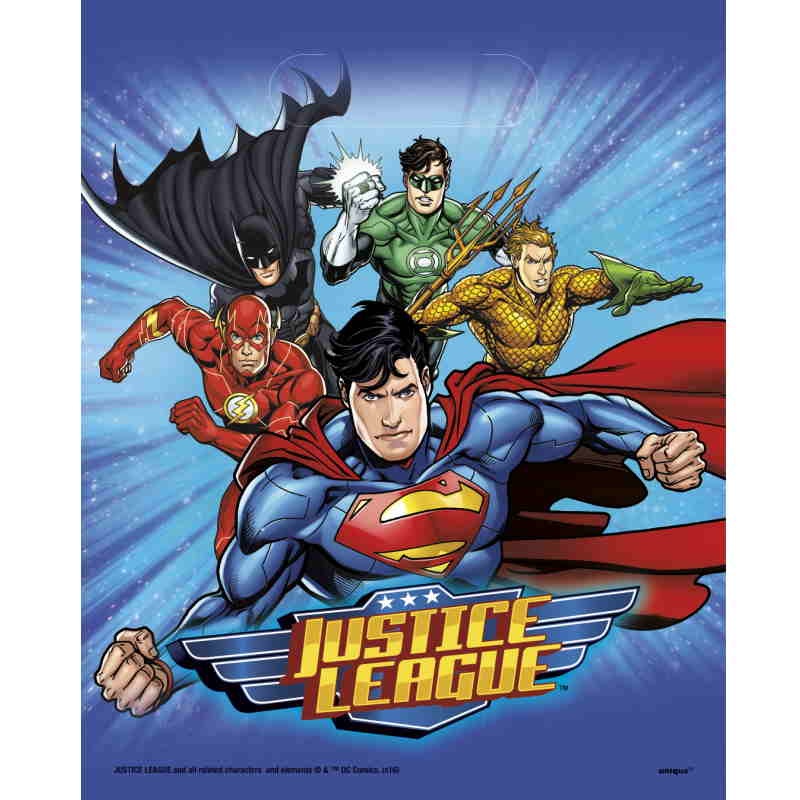Justice League Stars Party Bags Pack of 8