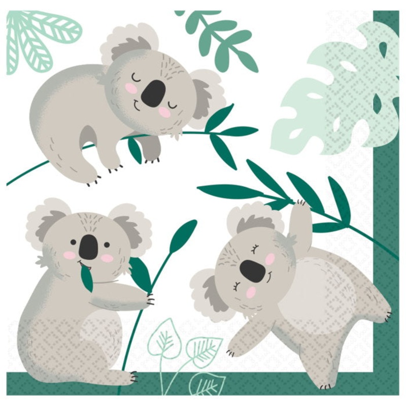 Koala Party Napkins | Serviettes Pack of 16