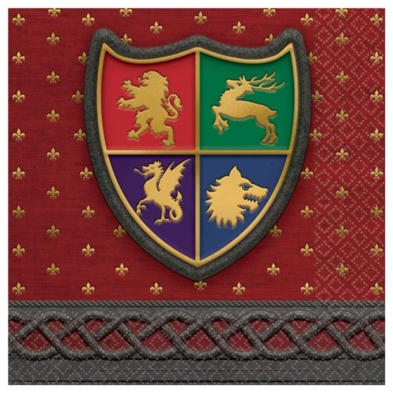 Medieval Thrones Lunch Napkins | Serviettes 33cm Pack of 16