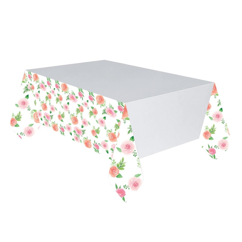 Floral Paper Party Tablecloth