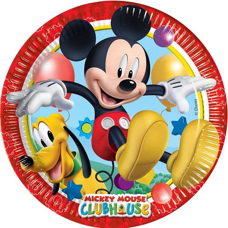 Mickey Mouse Playful Party Cake Plates Pack of 8