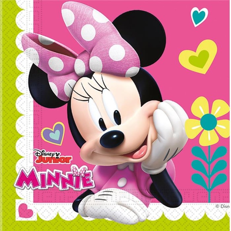 Minnie Mouse Pink Napkins Pack of 20