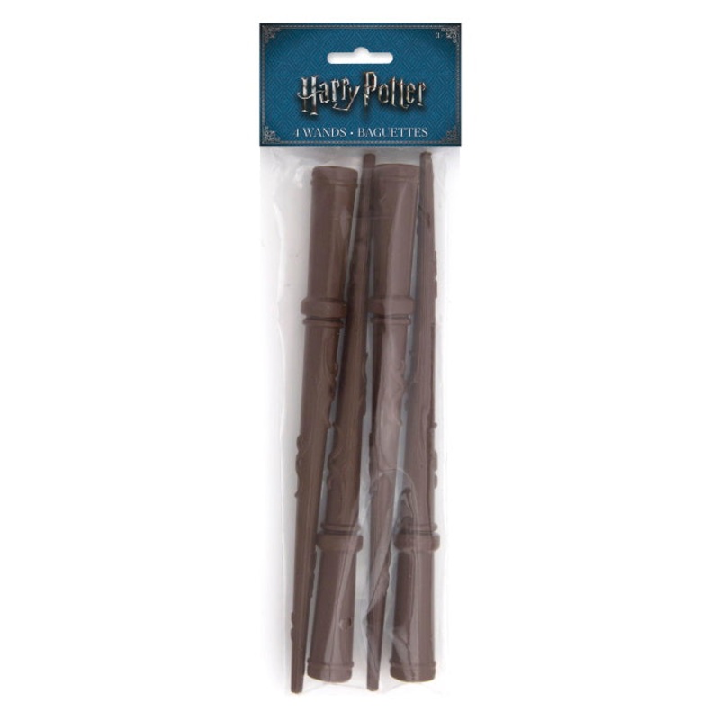 4 x Harry Potter Wands - Party Bag Filler Pack of 4