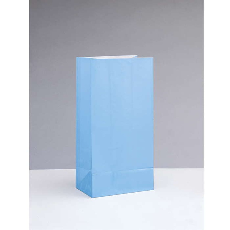 Light Blue Party Bags - 12 Pack