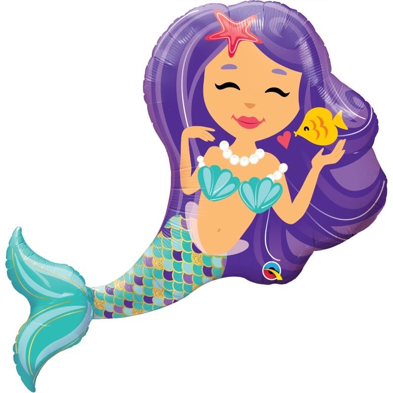 Shaped Mermaid Foil Balloons