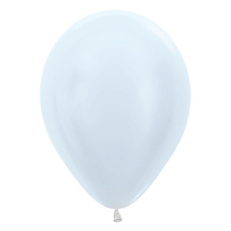 Satin White 5 Inch Sempertex Latex Party Balloons