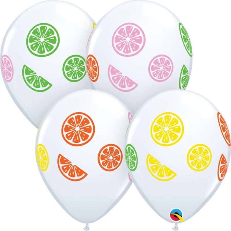 Sliced Fruit Latex Balloons