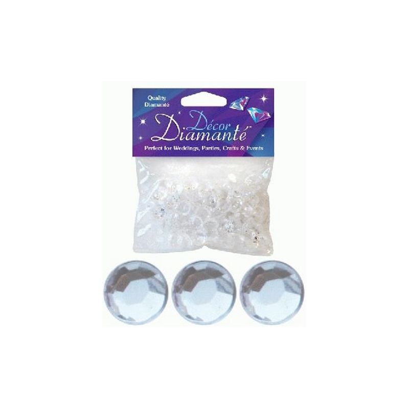 Clear Diamante Wedding Table Decorations