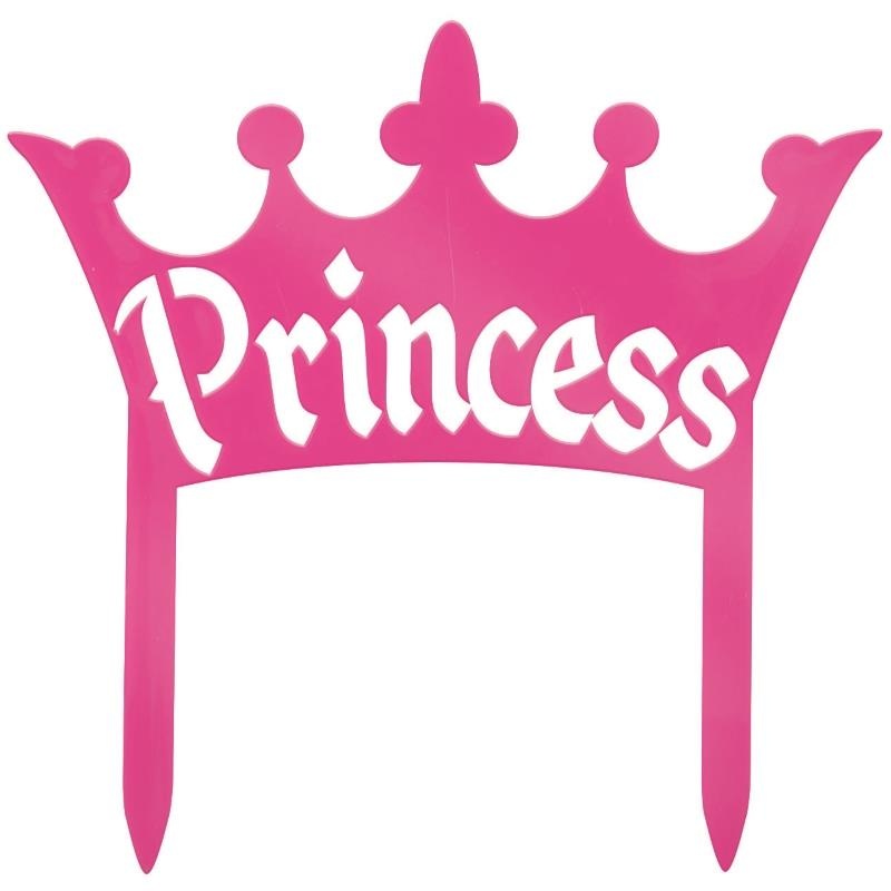 Princess Sign | Pink Crown Cake Topper Decorations - Buy Online
