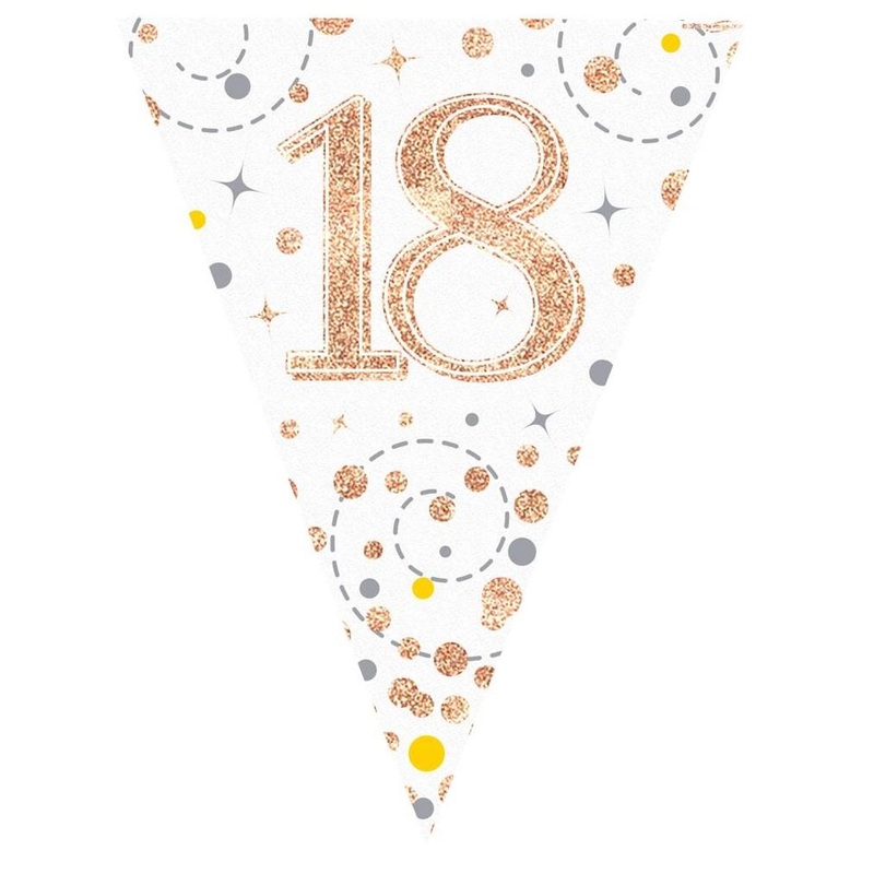 Rose Gold 18th Birthday Bunting
