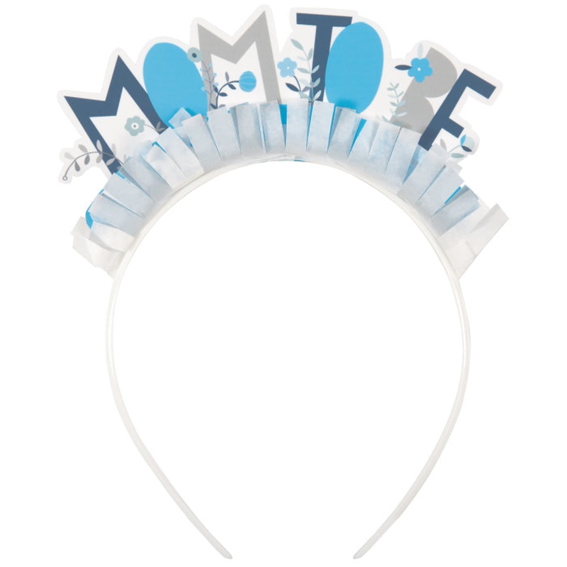 Blue Mum to Be Headband