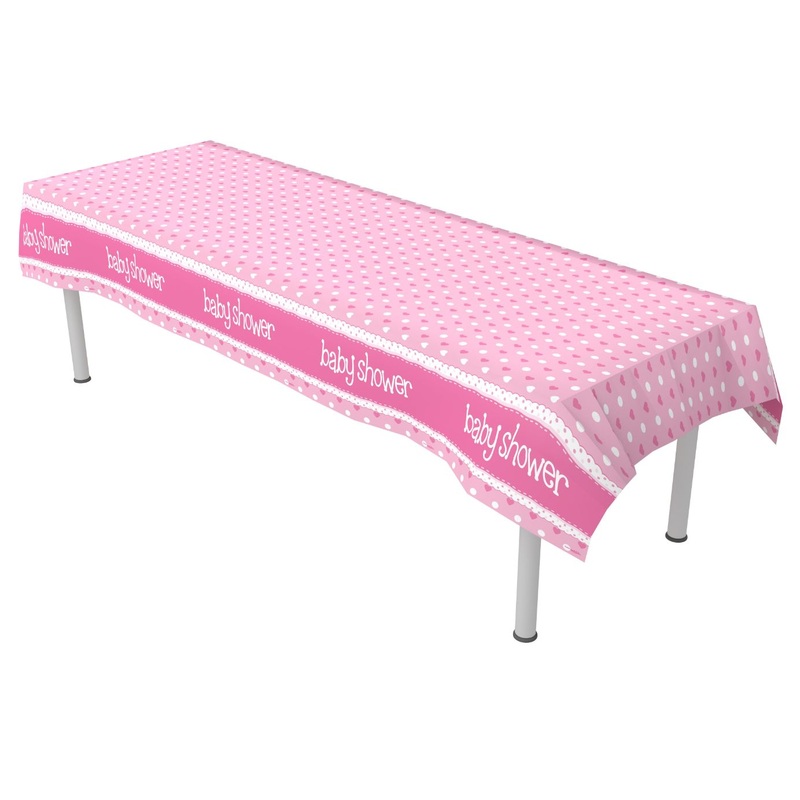Pink Baby Shower Tablecloth