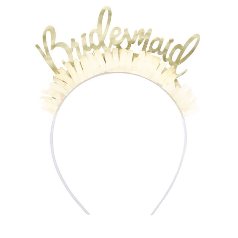 Pink Bridesmaid Headband Hen Party Pack of 4