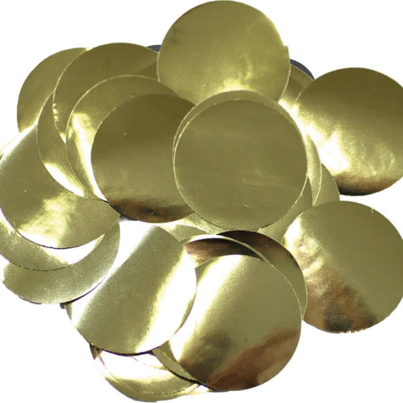 Gold Metallic Confetti 10mm - 50 grams