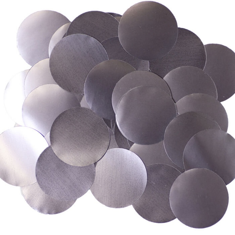 Graphite Metallic Confetti 10mm - 50 grams