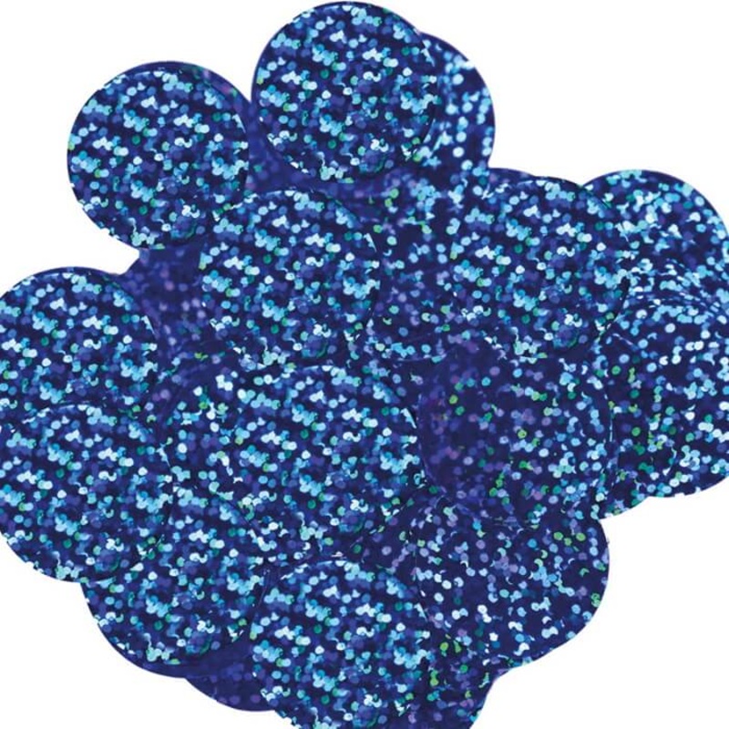 Holographic Blue Confetti 25mm - 50 grams