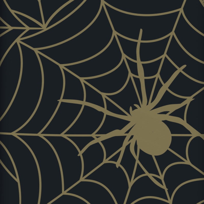 Gold Spider Web Tablecloth