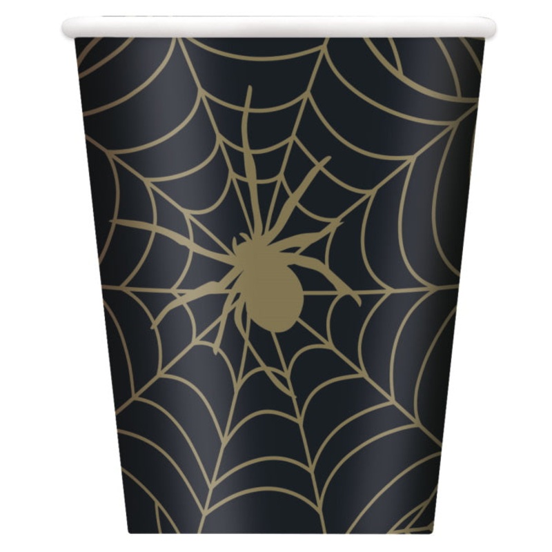 Halloween Spider Web Party Cups Pack of 8