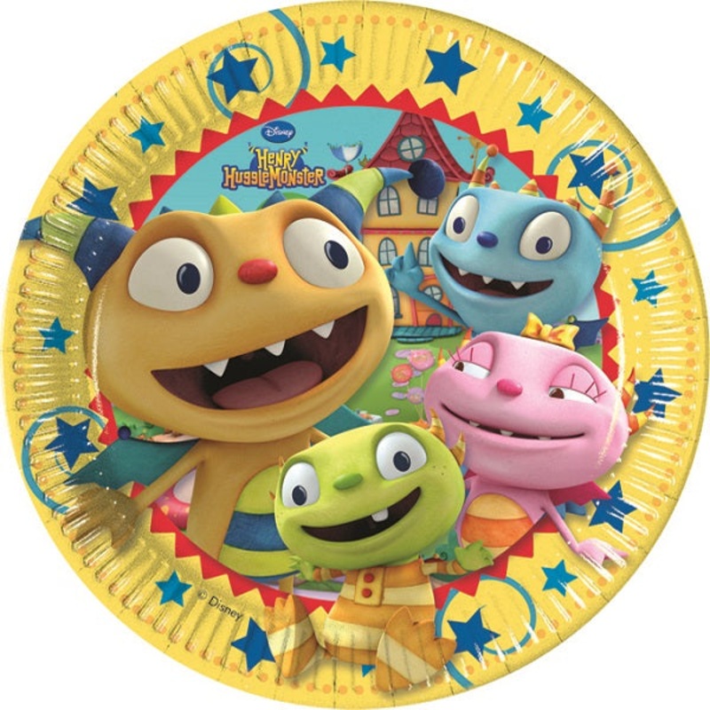 Henry Hugglemonster Party Plates Pack of 8