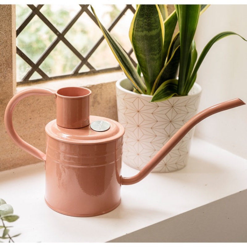Kent and Stowe Indoor Metal Watering Can 1ltr Blush Pink