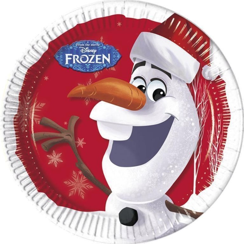 Olaf Christmas Party Plates Pack of 8