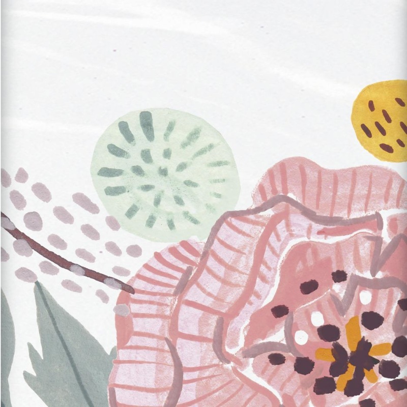 Painted Floral Wedding Party Tablecover | Tablecloth - Buy Online