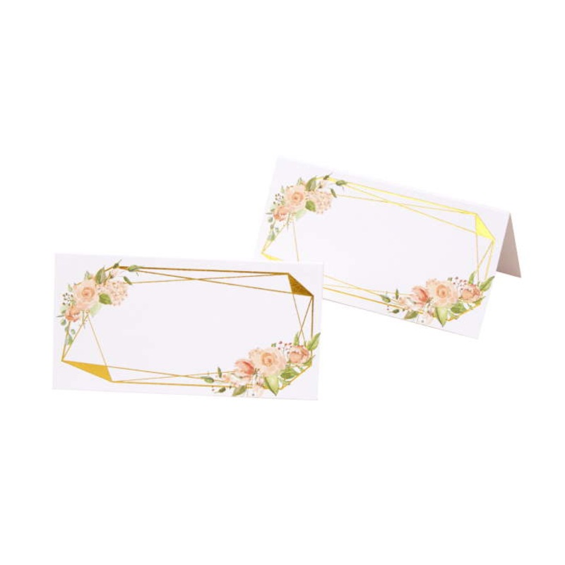 Floral Wedding Table Place Cards Pack of 25
