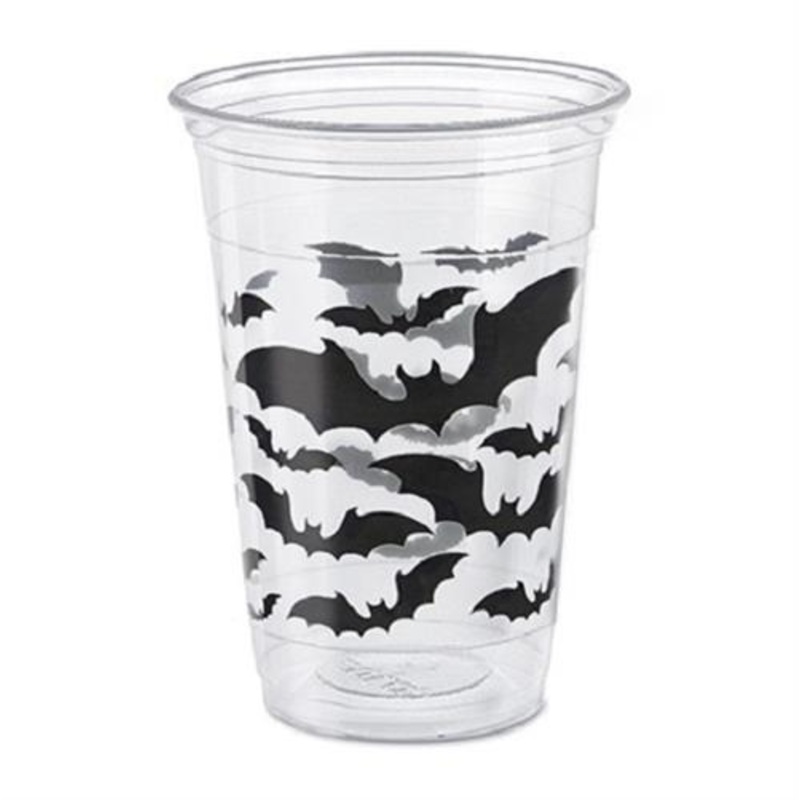 Halloween Cups Bat Print Pack of 8