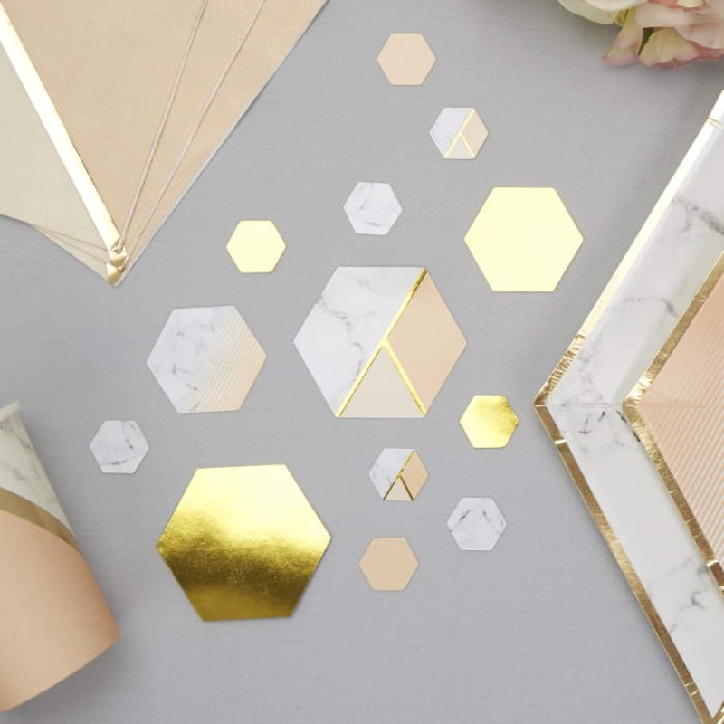 Peach | Marble Table Confetti | Decoration