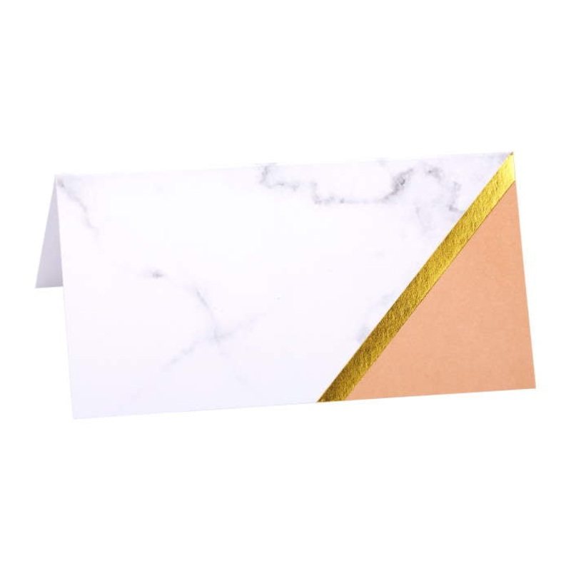 Peach | Marble Table Place Cards Pack of 10