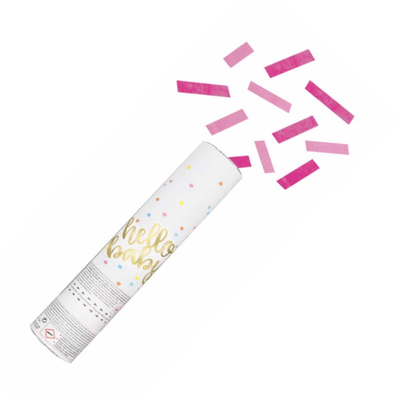 Pink Gender Reveal Confetti Cannon